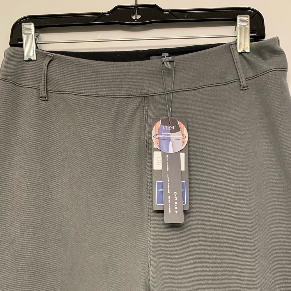 ❤️LYSSE Gray Wide Leg JEANS NEW comfy slimming washable Large stretch pocket❤️ - Picture 8 of 9
